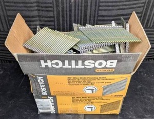 lot 157 image: Two Boxes of Stanley Bostitch 28 Wire Weld Framing Nails