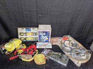 lot 164 image: Assortment of Tie Downs and Things to Keep Your Items Secure