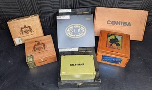 lot 174 image: Assorted Wooden Cigar Boxes