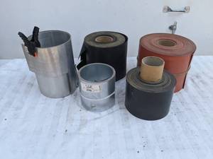 lot 411 image: Collection of (5) Miscellaneous Material Rolls Foam, Metal and More