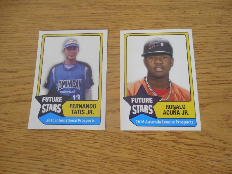 2015 & 2016 Hot Shots Ronald Acuna Jr. & Fernando Tatis Jr. Rookie Cards