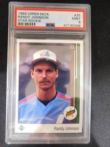 PSA 9 Mint 1989 Upper Deck Randy Johnson Rookie #25