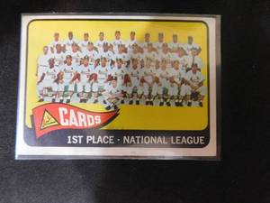 1965 Topps St. Louis Cardinals Team Card #57