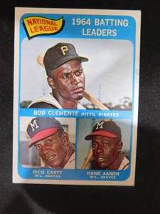 1965 Topps Batting Leaders Roberto Clemente & Hank Aaron #2