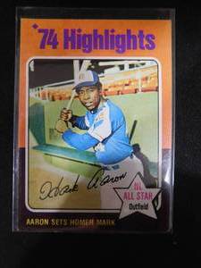 1975 Topps Hank Aaron #1 HOFer