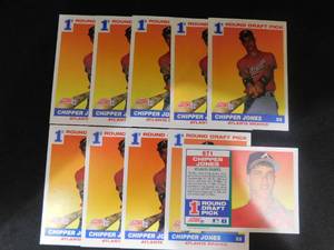 (10) 1991 Score Chipper Jones Rookies #671 HOFer
