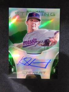 2013 Bowman Sterling Green Autograph Kohl Stewart Rookie Serial #19125
