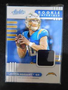 2020 Absolute Rookie Material Jersey Justin Herbert LK