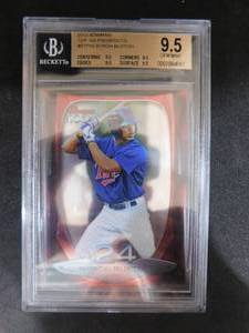 BGS 9.5 Gem Mint 2013 Bowman Topp 100 Prospects Byron Buxton Rookie #BTP24