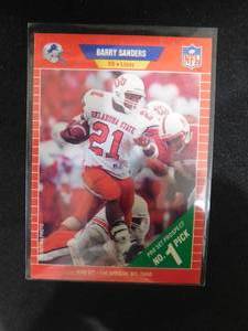 1989 Pro Set Barry Sanders Rookie #494 HOFer