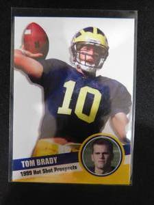 1999 Hot Shot Prospects Tom Brady Rookie LK GOAT