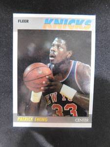 1987 Fleer Patrick Ewing #37 HOFer