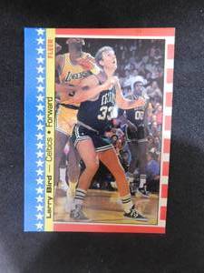 1987 Fleer All Star Sticker Larry Bird #4 HOFer