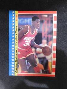 1987 Fleer All Star Sticker Hakeem Olajuwon #3 HOFer