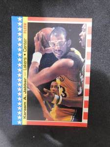 1987 Fleer All Star Sticker Kareem Abdul-Jabbar #8 HOFer