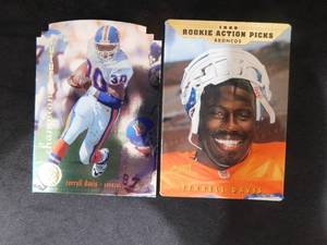 (2) 1995 Terrell Davis Rookies - SP Championship Die Cut & Action Packed Rookies LK