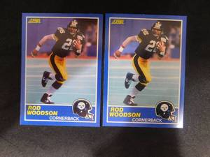 (2) 1989 Score Rod Woodson Rookies #78 HOFer
