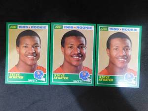 (3) 1989 Score Steve Atwater Rookies #263 LK
