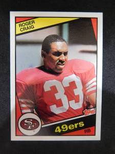 1984 Topps Roger Craig Rookie #353 LK