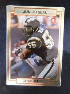 1990 Action Packed Rookies Junior Seau Rookie #38 HOFer