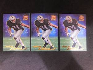 (3) 1998 Topps Stars Charles Woodson Rookies #115 Serial #8799
