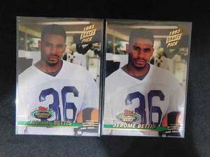 (2) 1993 Stadium Club Jerome Bettis Rookies #108 HOFer
