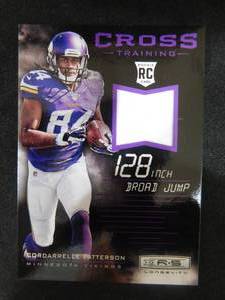 2013 Panini Rookies & Stars Cross Training Jersey Cordarrelle Patterson Rookie LK