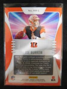 2020 Score Rookie Rush Joe Burrow Rookie #RR-1 LK