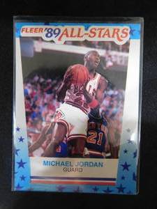 1989 Fleer All Star Sticker Michael Jordan #3 GOAT