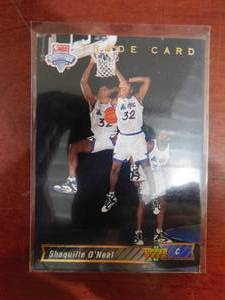 1992 Upper Deck Shaquille ONeal Rookie #1b HOFer