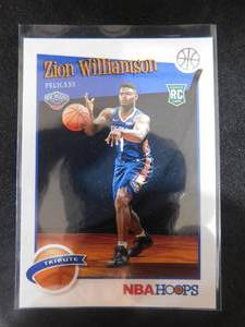 2019-20 NBA Hoops Zion Williamson Rookie #296