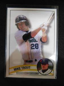2009 Hot Shot Prospects Mike Trout Rookie LK