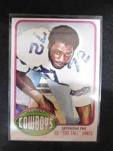 1976 Topps Ed Too Tall Jones Rookie #427 HOFer LK