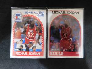 (2) 1989 Hoops Michael Jordan Cards - #21 & #200 LK