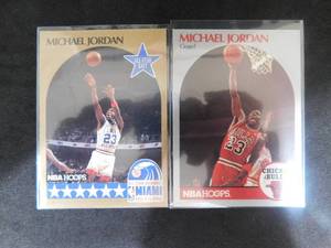 (2) 1990 NBA Hoops Michael Jordan Cards - #5 & #65 LK