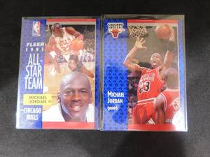 (2) 1991 Fleer Michael Jordan Cards - #29 & #211 LK