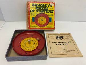lot 5 image: Vintage Bradleys Wheel Of Fortune Predicts Events Reveals The Future Toy