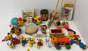 lot 28 image: Group Of Vintage Fisher Price Toys And More