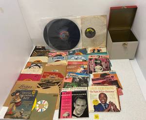 lot 37 image: Group Of Misc. RPMs And 45 Albums
