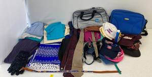 lot 51 image: Group Of Vintage Clothes, Hats, Travel Bags And More