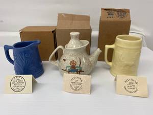 lot 58 image: Group Of Vintage Red Wing Collectors Society NIB