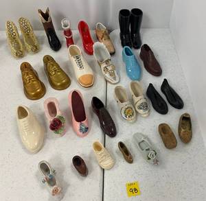 lot 98 image: Group Of Misc. Ceramic Shoes