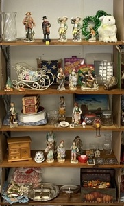 lot 106 image: 5 Shelves Full Of Misc. Household Items