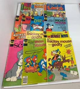 lot 115 image: Greoup Of Vintage 30 Cent Walt Disney Comic Books