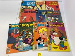lot 117 image: Group Of Vintage 40 Cent Walt Disney Comic Books