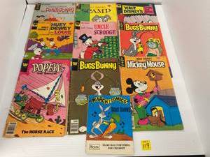 lot 119 image: Group Of Vintage Walt Disney Comic Books  15 Cent, 25 Cent, 30 Cent And 40 Cent 