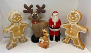 lot 144 image: Group Of Christmas Blow Molds