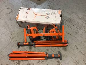Lot of HDC halogen work lights with tripod various condition