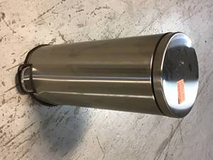 StyleWell 8 Gal. Stainless Steel Round Step-On Trash Can