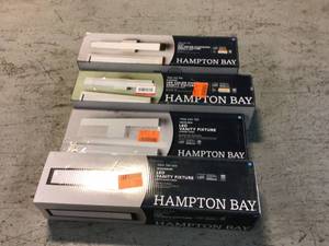 Hampton Bay Woodbury 24.5 in. Matte Black LED Vanity Light Bar (3 units)